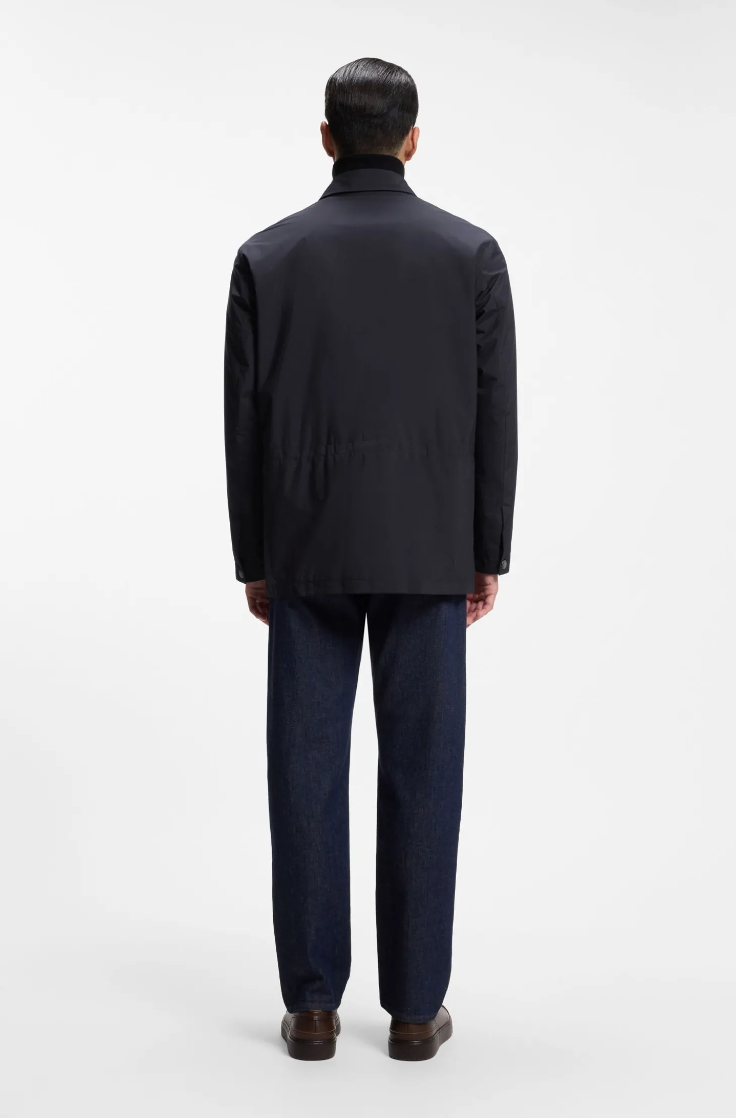 Wattierte Jacke aus angerautem funktionellem Gewebe