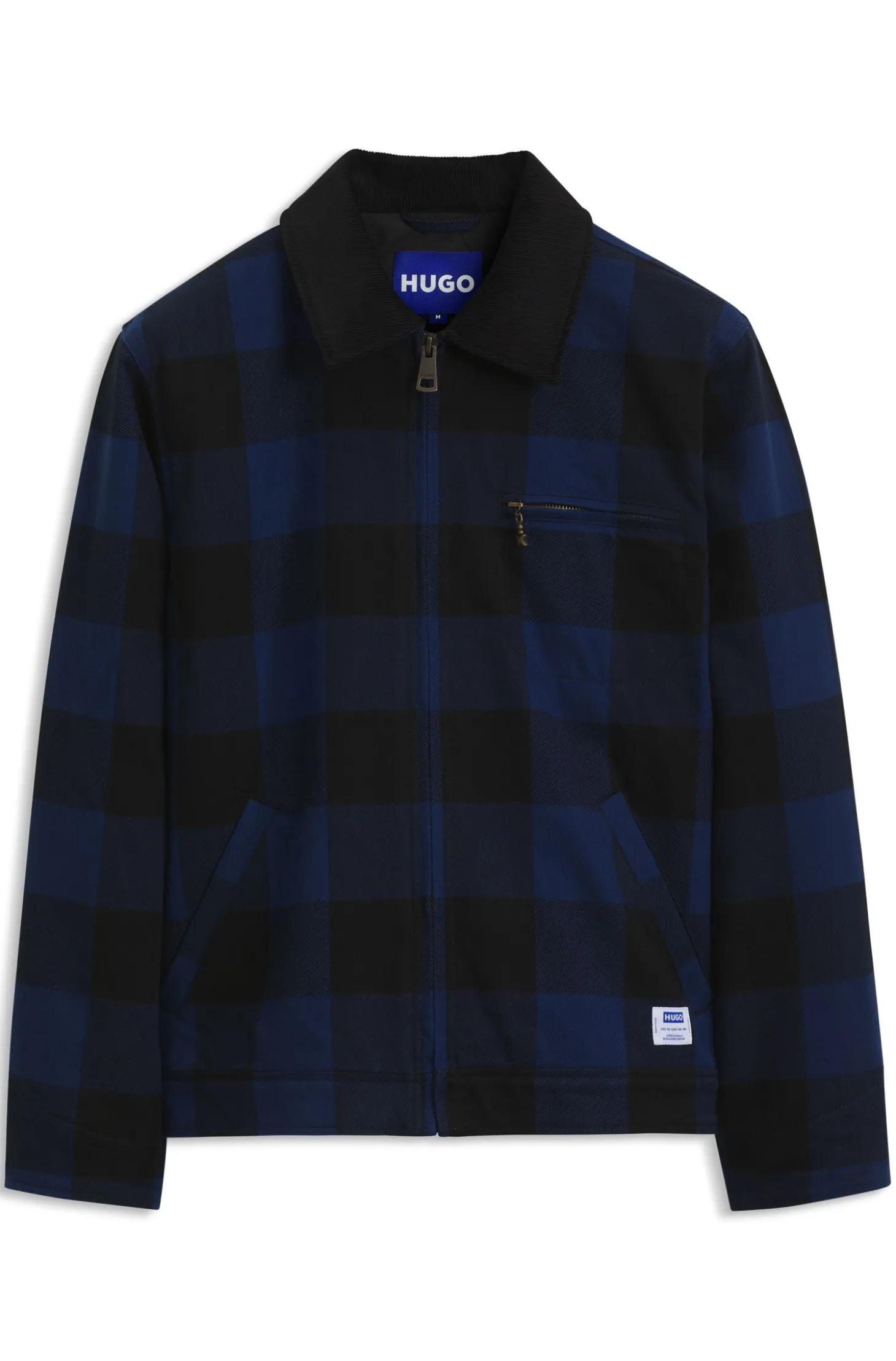 Wattierte Jacke aus Glencheck-Baumwollflanell