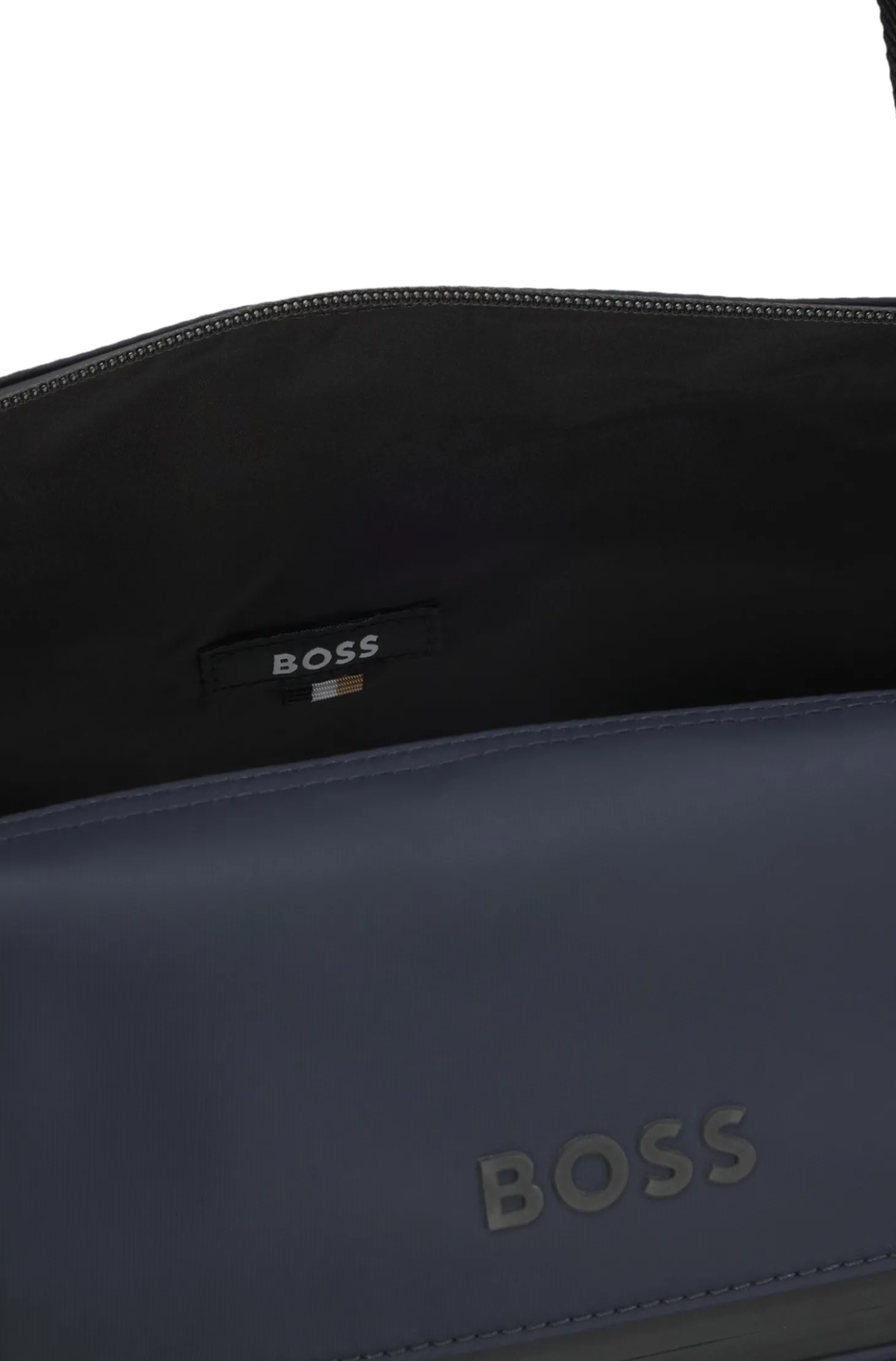 Weekender aus Kunstleder mit reflektierenden Details