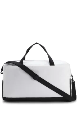 Weekender aus strukturiertem Gewebe mit Logo und Signature-Streifen