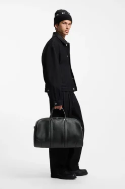 Weekender mit Beschlägen in Silber-Optik