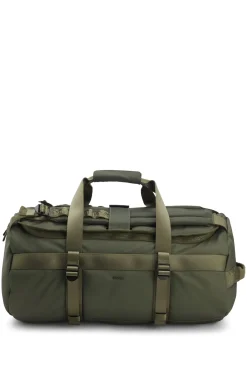 Weekender mit Rucksackriemen und Logo-Schriftzug