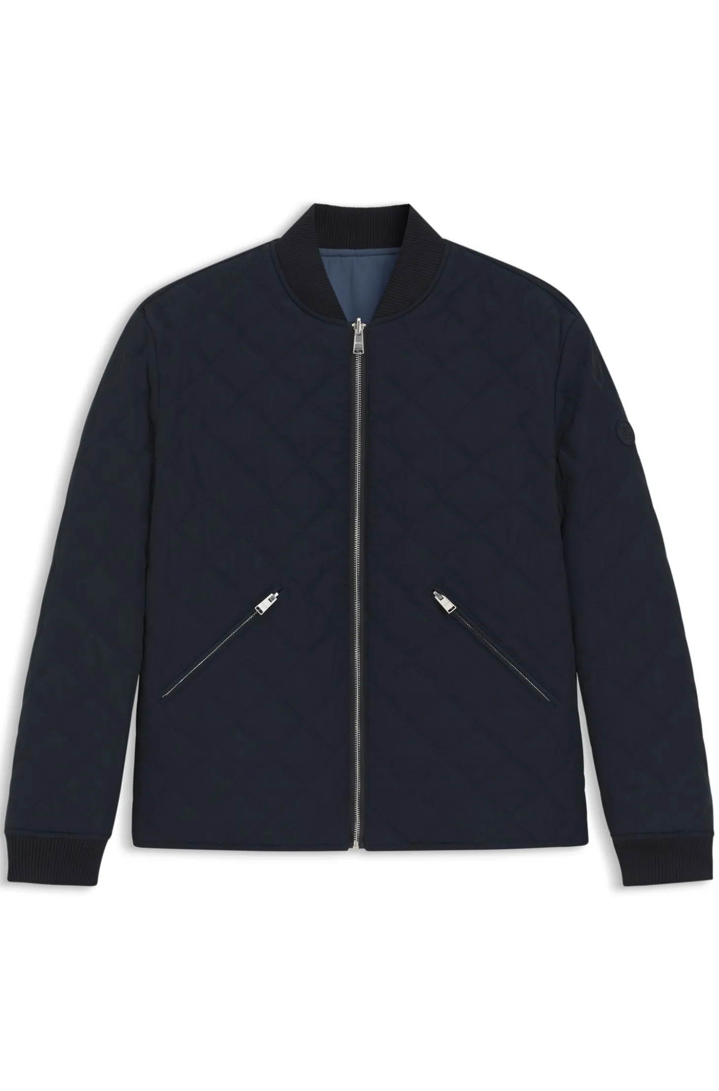 Wendbare Jacke mit Absteppungen und wasserabweisendem Finish