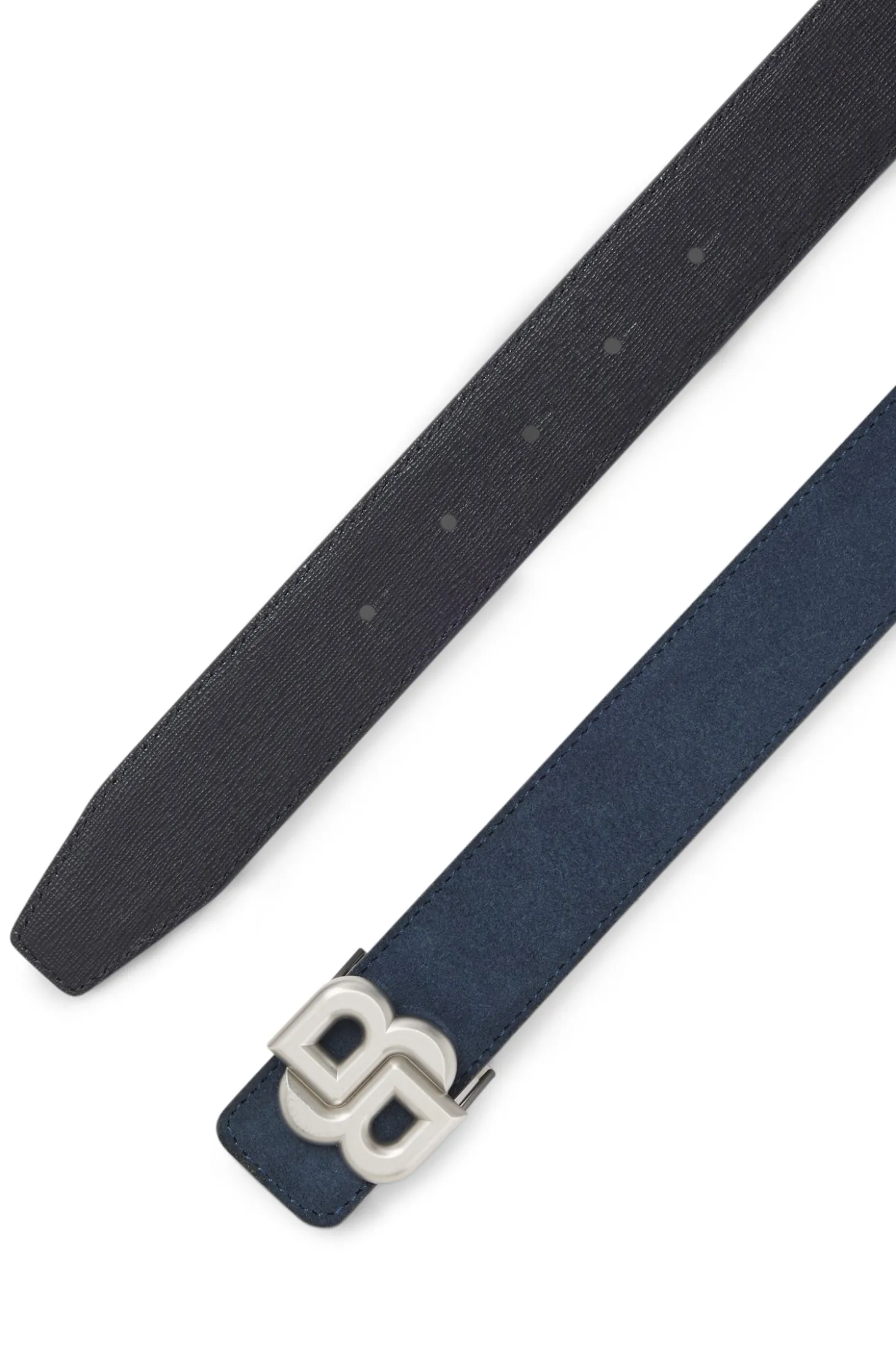 Wendegürtel aus Leder mit Double-B-Schließe