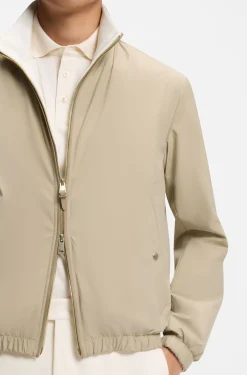Wendejacke aus angerautem Gewebe mit Reißverschluss