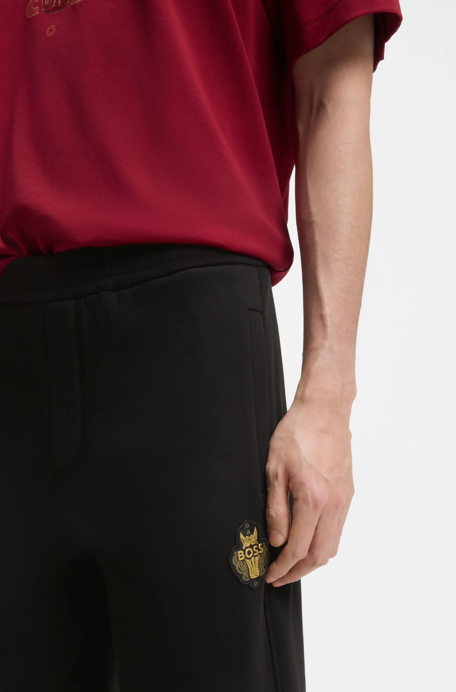 Year of the Horse Jogginghose aus Baumwoll-Terry mit Logo-Artwork
