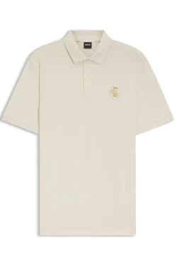 Year of the Horse Poloshirt aus Baumwoll-Piqué mit Logo-Artwork
