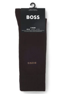 Zweierpack Business-Socken aus softer, kompakter Baumwolle