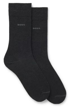Zweierpack Business-Socken aus softer, kompakter Baumwolle