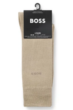 Zweierpack Business-Socken aus softer, kompakter Baumwolle