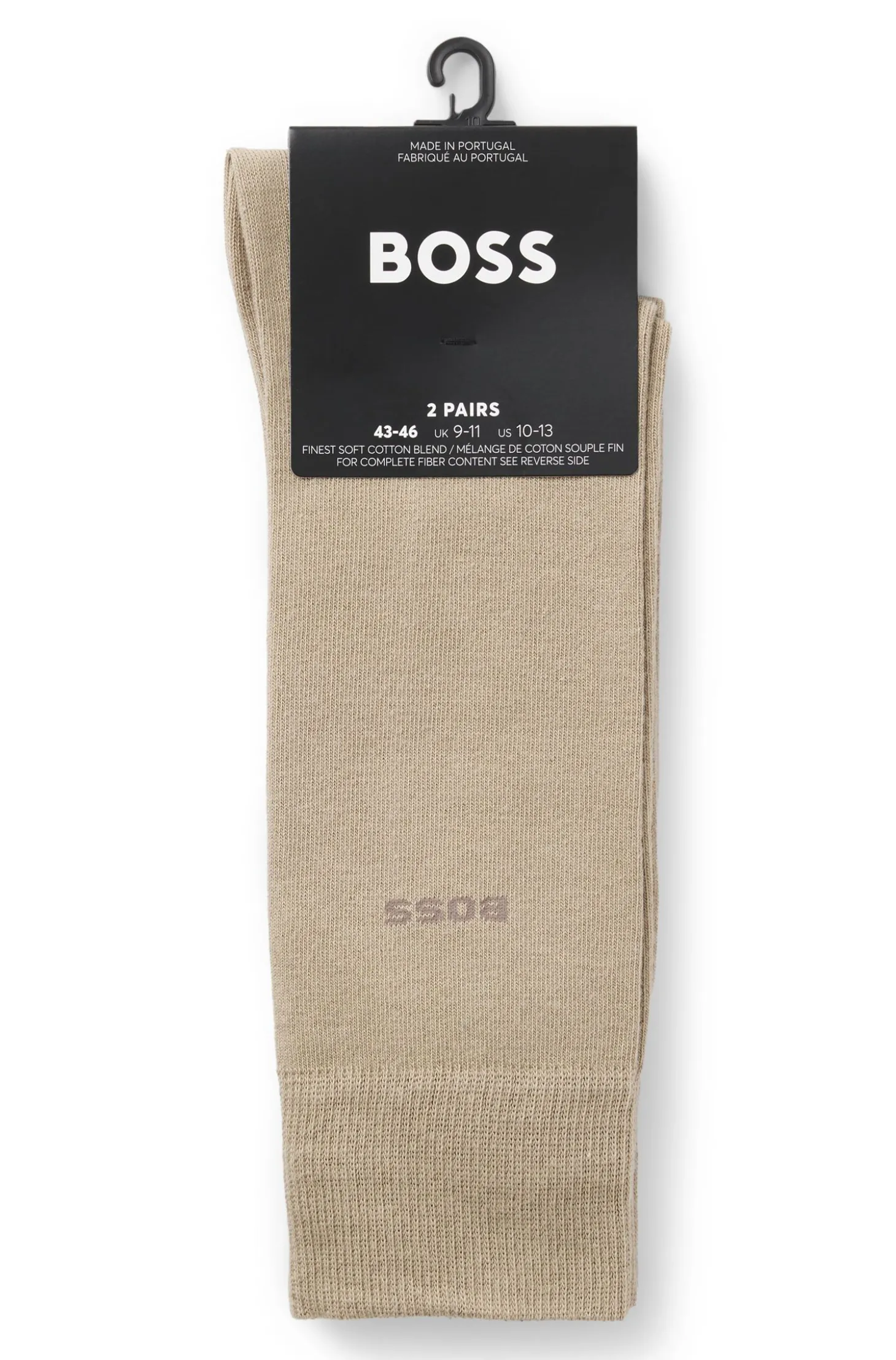 Zweierpack Business-Socken aus softer, kompakter Baumwolle