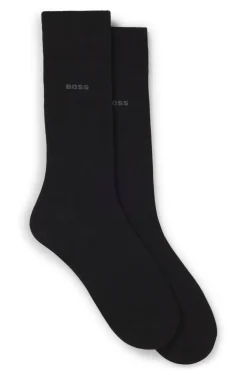 Zweierpack Business-Socken aus softer, kompakter Baumwolle