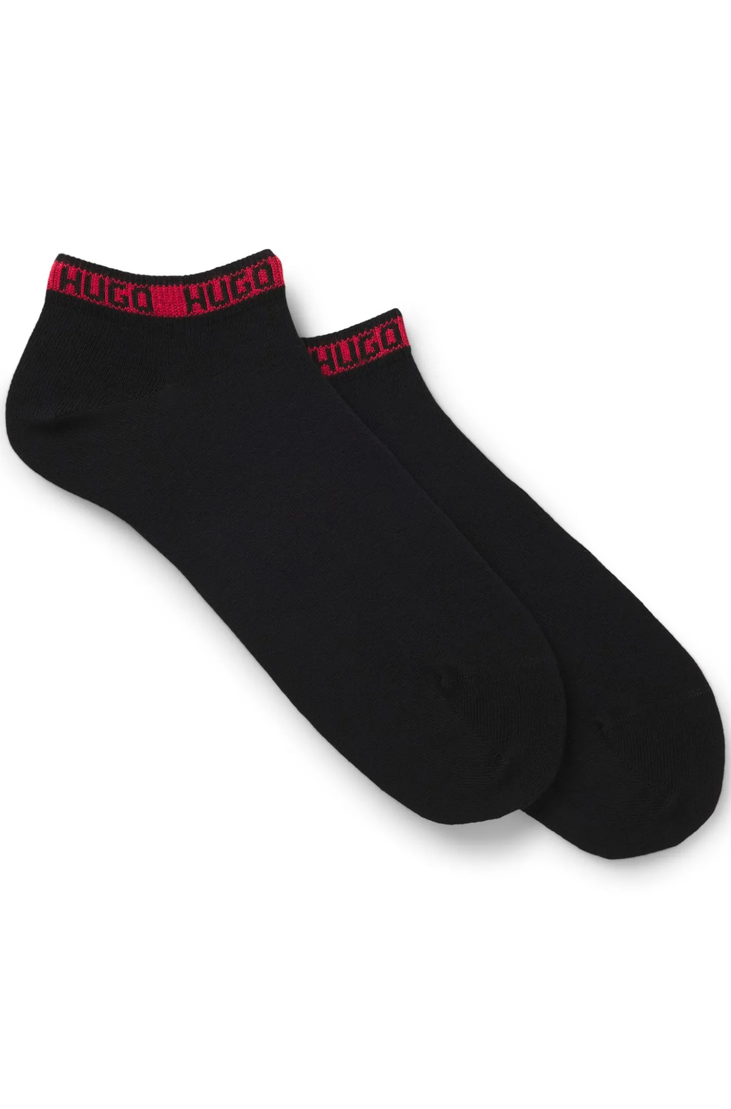 Zweierpack knöchellange Socken mit Logos