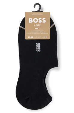 Zweierpack knöchellange Socken mit Branding
