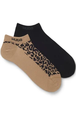 Zweierpack knöchellange Socken aus Baumwoll-Mix