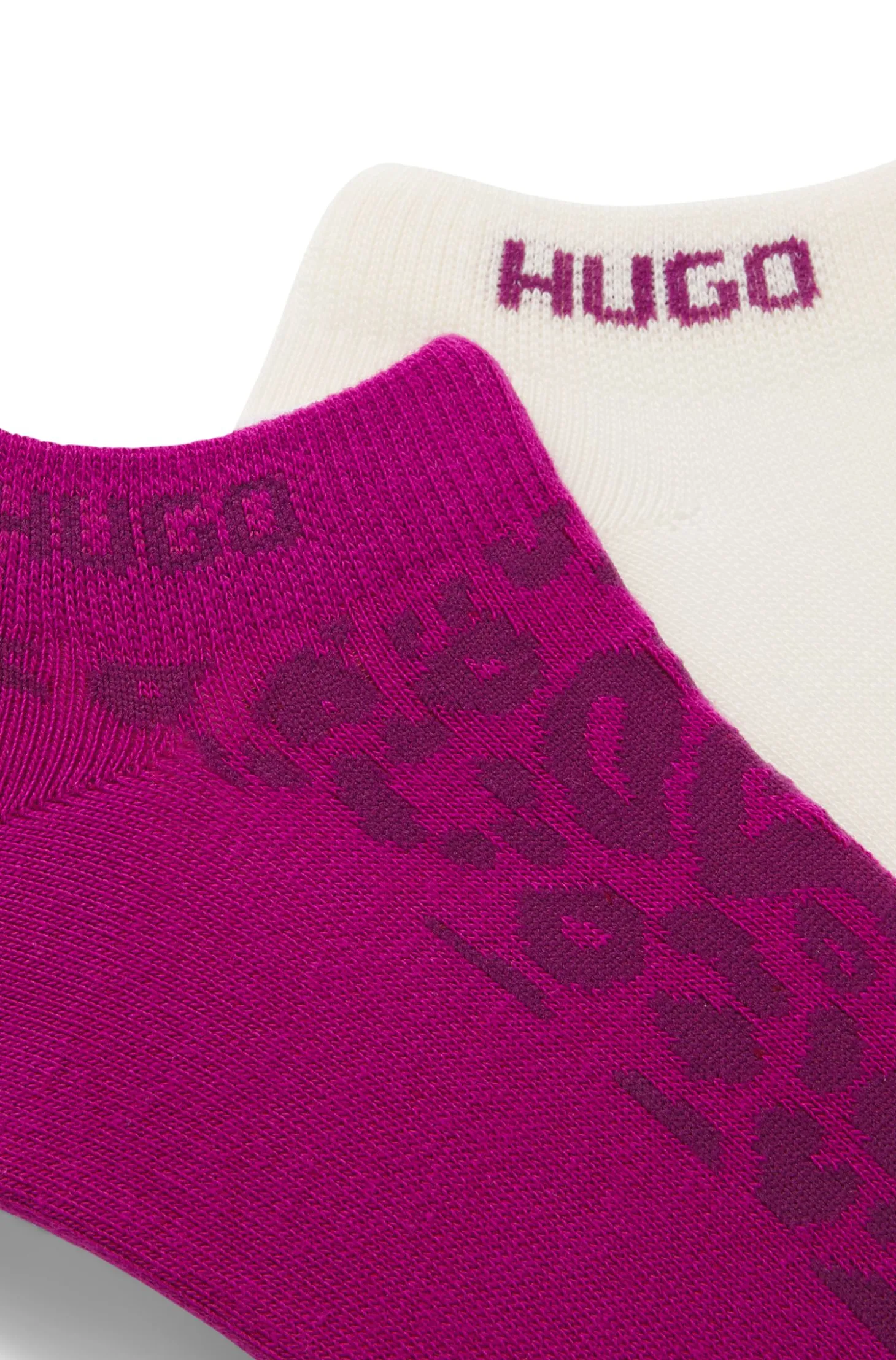 Zweierpack knöchellange Socken aus Baumwoll-Mix