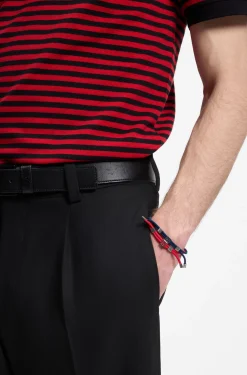 Zweierpack Kordel-Armbänder mit Logo-Schmuckteilen