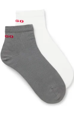 Zweierpack kurze Socken aus Baumwoll-Mix