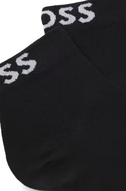 Zweierpack kurze Socken mit Kontrast-Logos