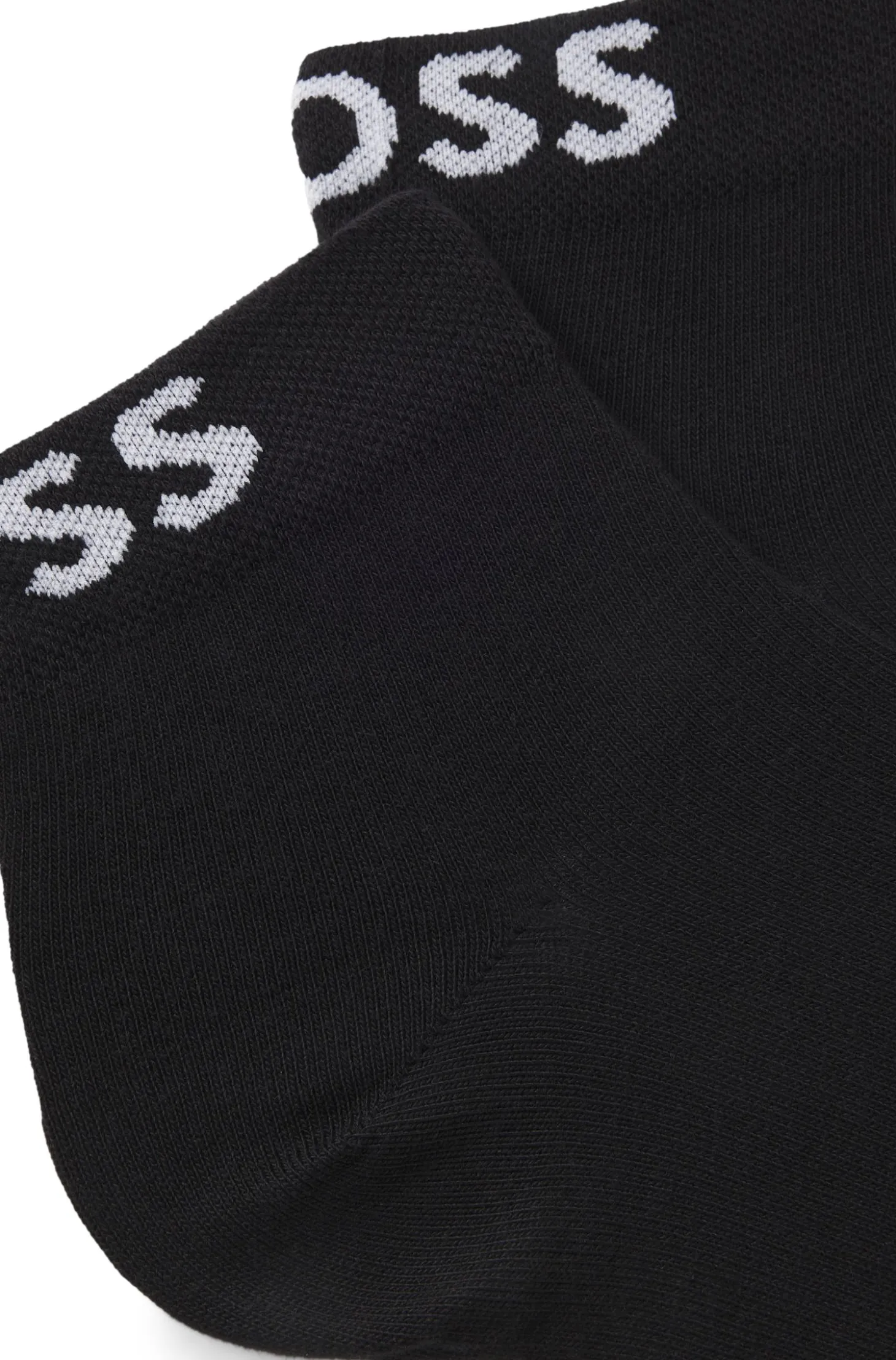 Zweierpack kurze Socken mit Kontrast-Logos