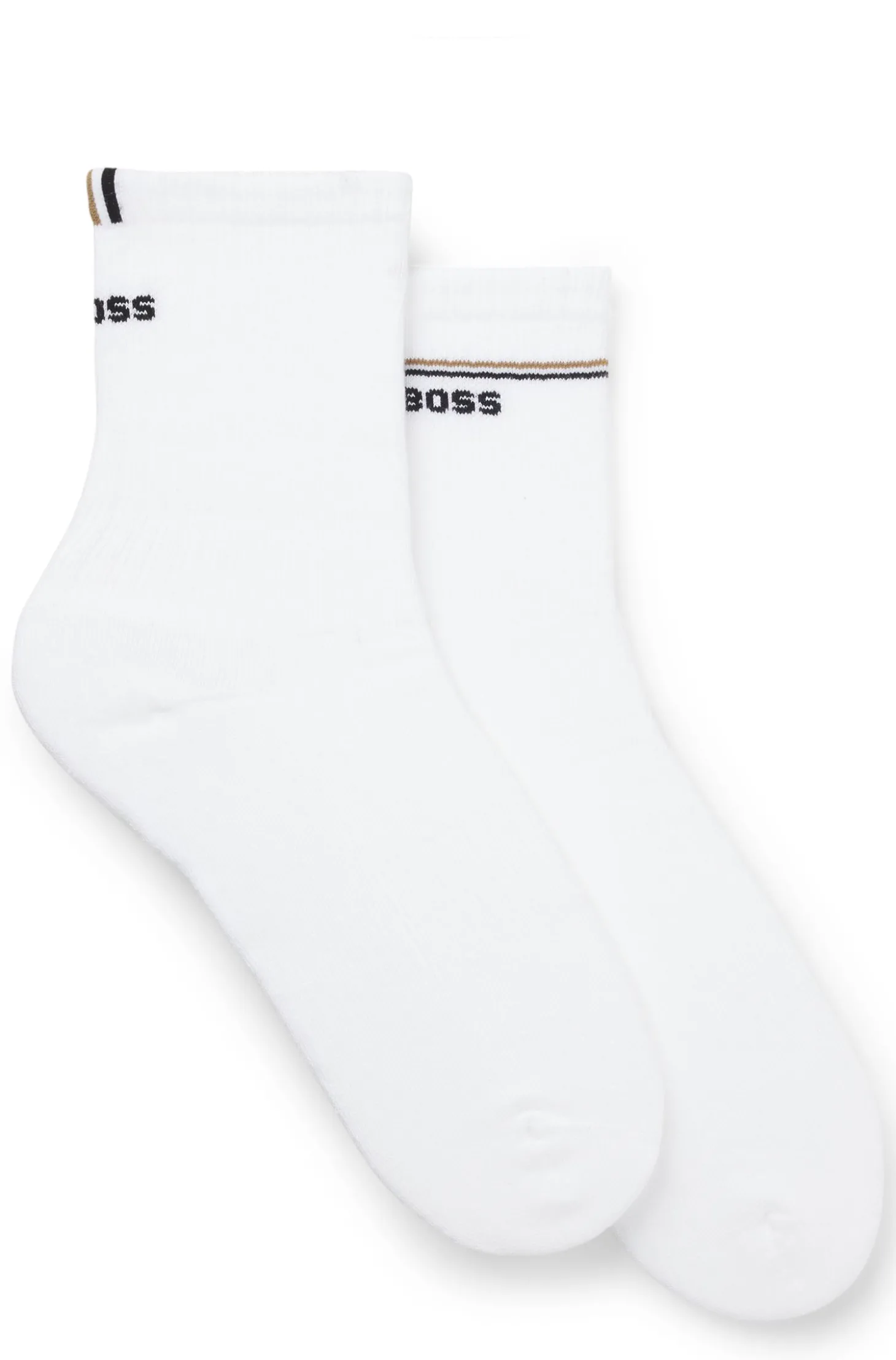 Zweierpack kurze Socken mit Logo-Details