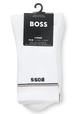 Zweierpack kurze Socken mit Logo-Details