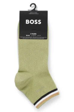 Zweierpack kurze Socken mit Signature-Streifen an den Bündchen