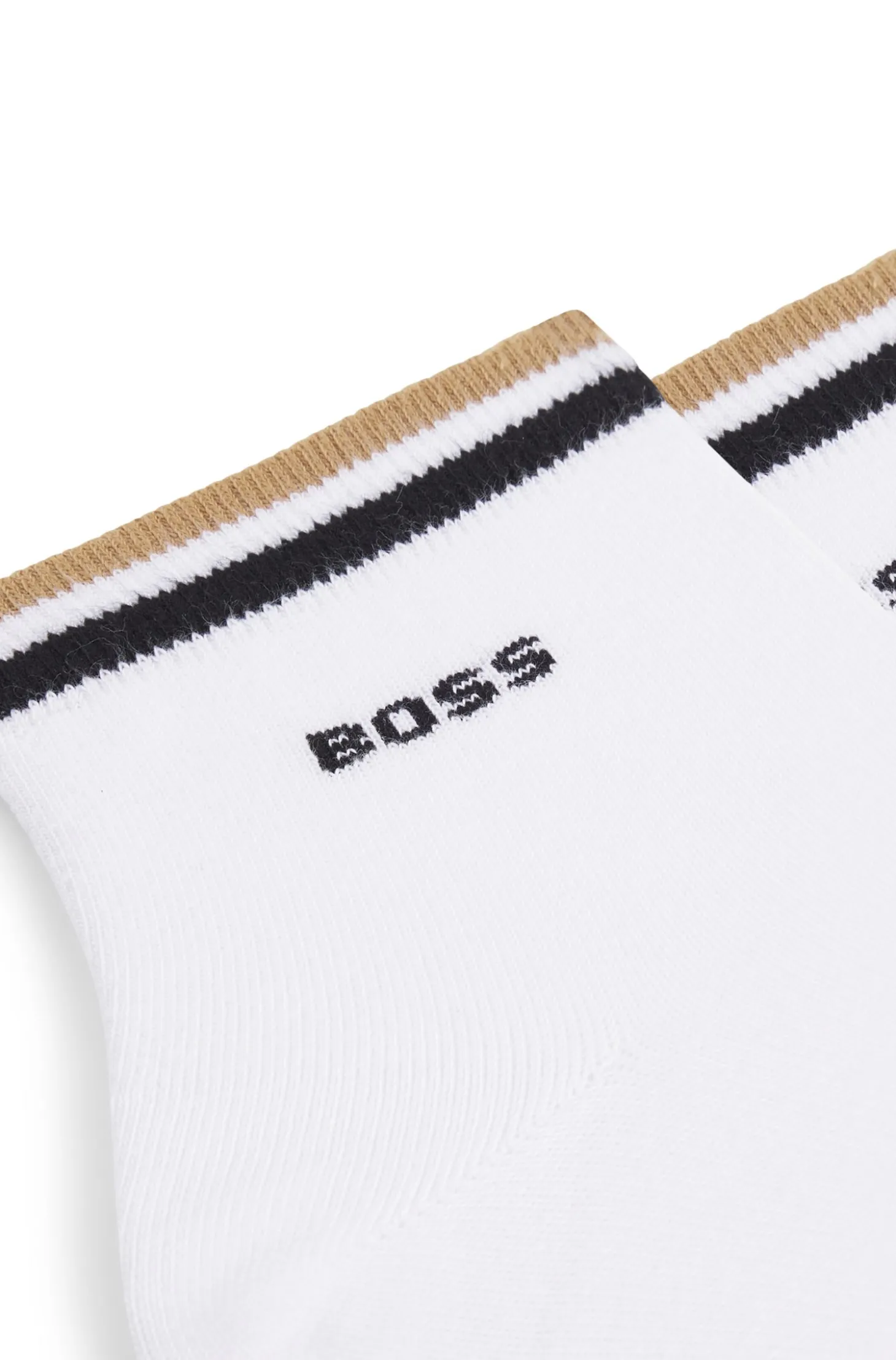 Zweierpack kurze Socken mit Signature-Streifen an den Bündchen