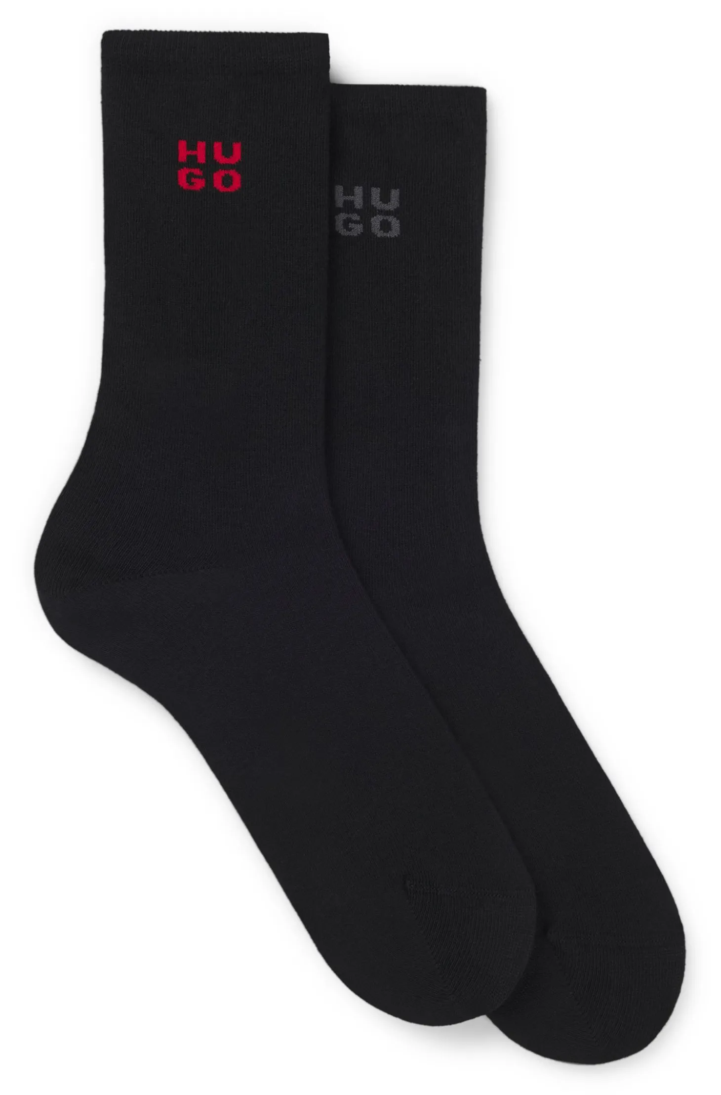 Zweierpack kurze Socken mit Stack-Logos