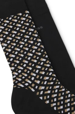 Zweierpack mittelhohe Socken aus Baumwoll-Mix