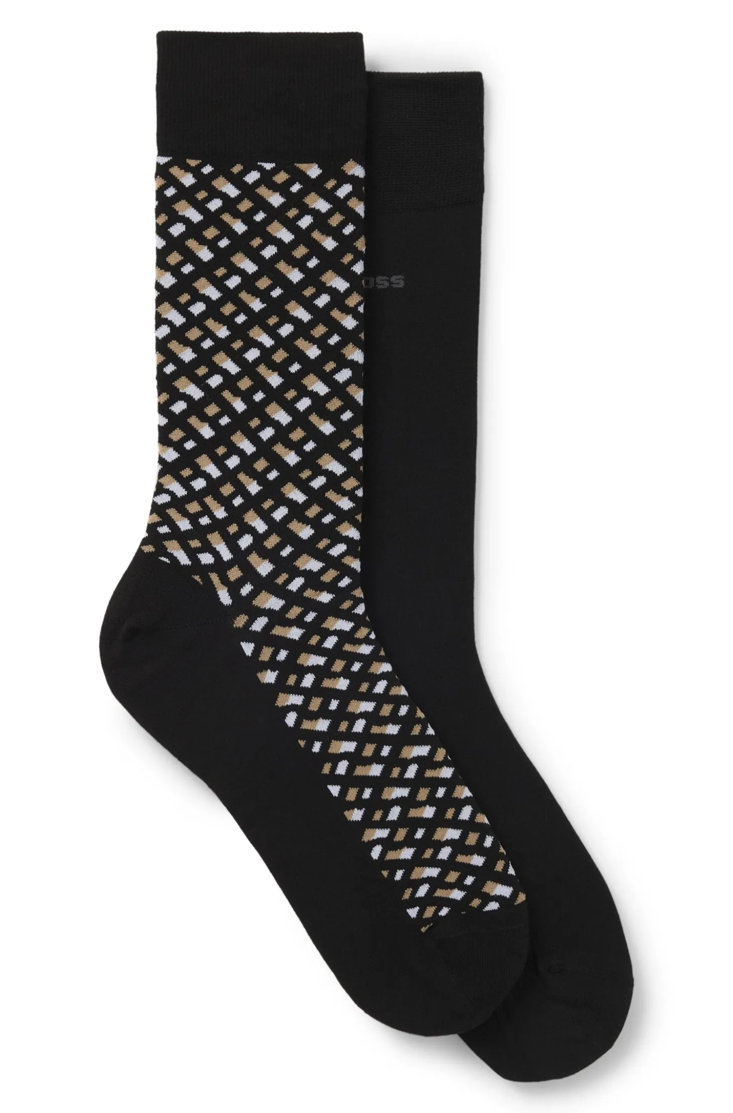 Zweierpack mittelhohe Socken aus Baumwoll-Mix
