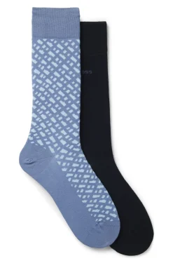 Zweierpack mittelhohe Socken aus Baumwoll-Mix