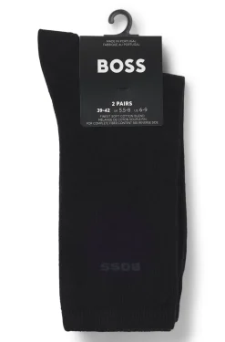 Zweierpack mittelhohe Socken mit Logos