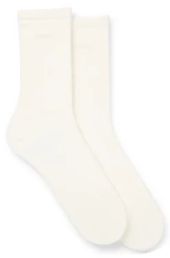 Zweierpack mittelhohe Socken mit Logos