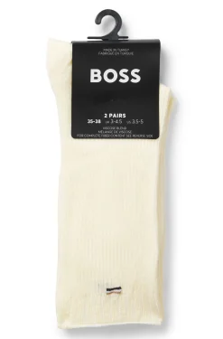 Zweierpack mittelhohe Socken mit Logo-Details