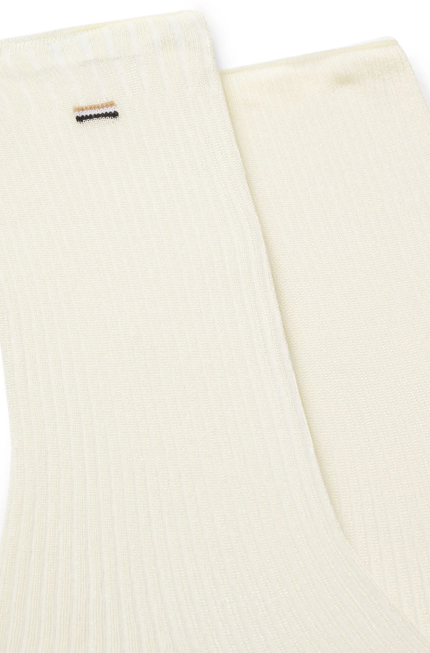 Zweierpack mittelhohe Socken mit Logo-Details