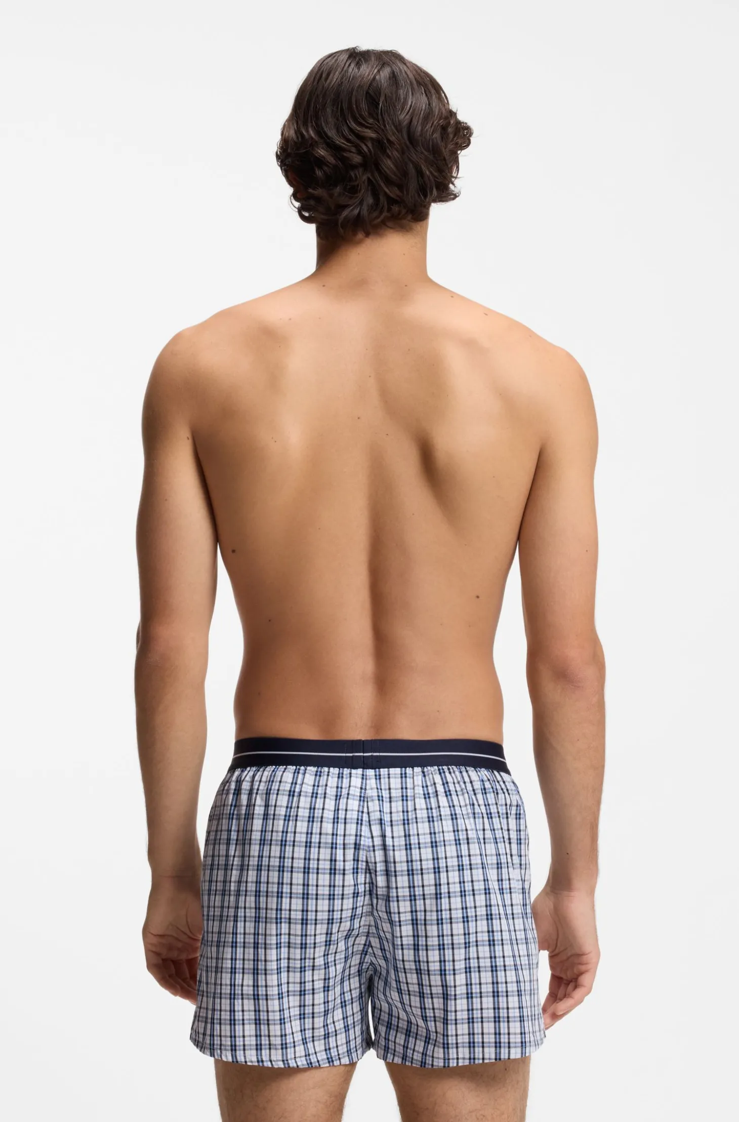 Zweierpack Pyjama-Shorts aus Baumwolle mit Logo am Bund
