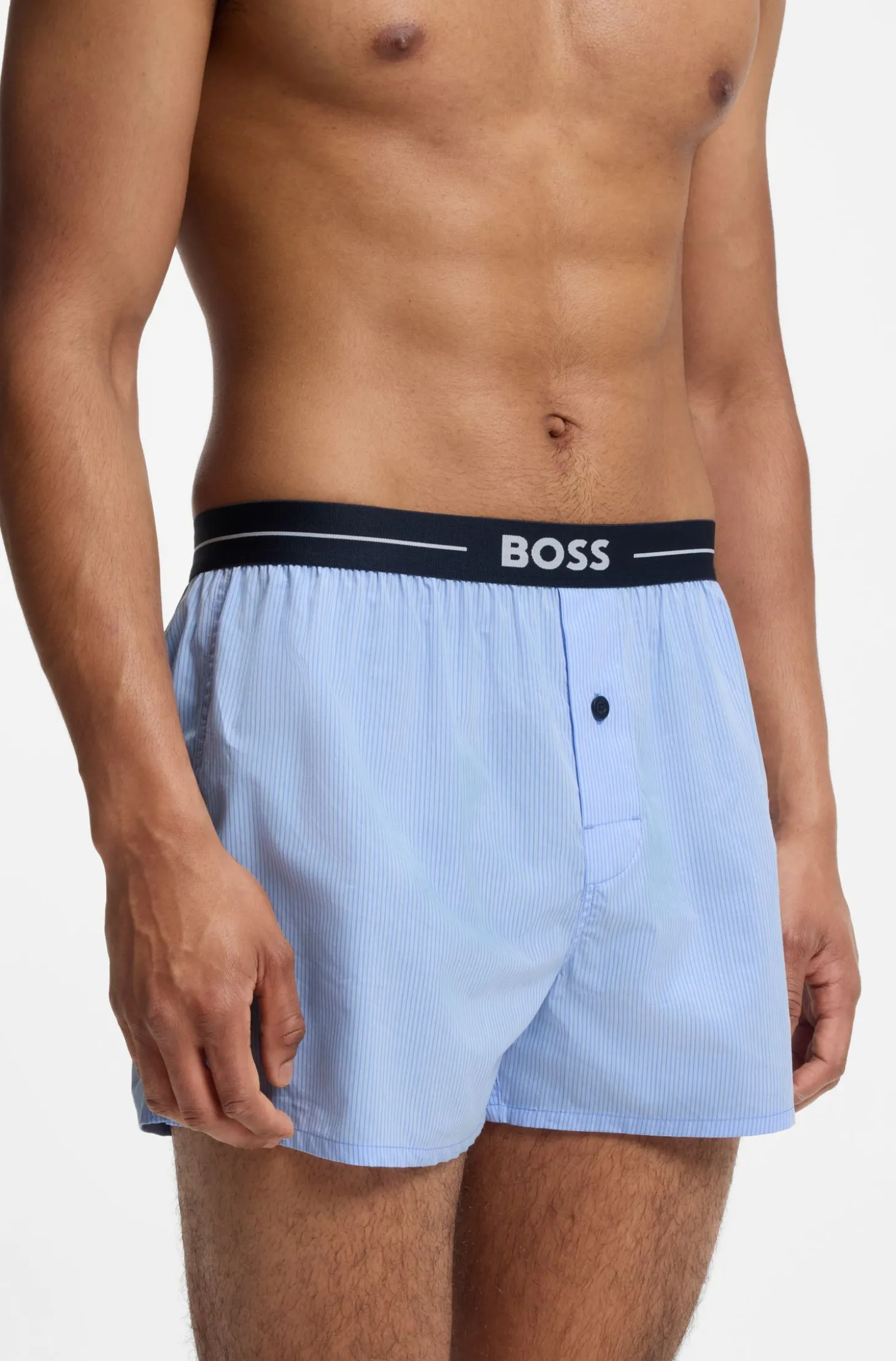 Zweierpack Pyjama-Shorts aus Baumwolle mit Logo am Bund
