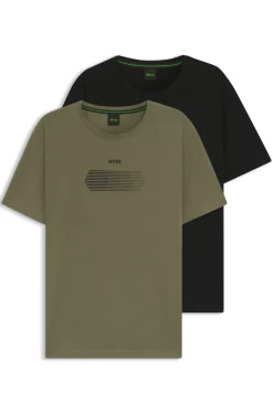 Zweierpack Regular-Fit T-Shirts aus Stretch-Baumwolle