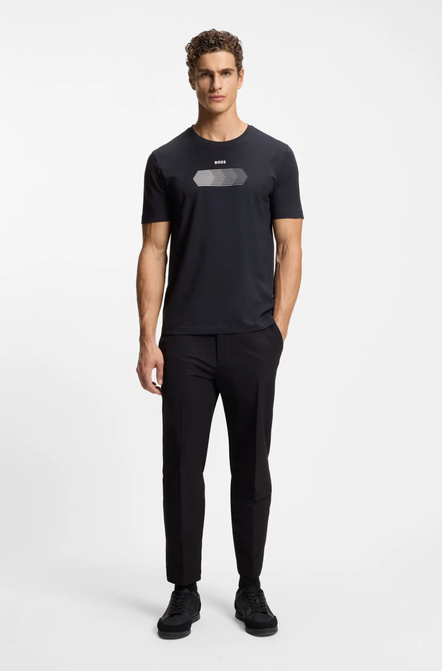 Zweierpack Regular-Fit T-Shirts aus Stretch-Baumwolle