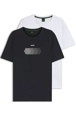 Zweierpack Regular-Fit T-Shirts aus Stretch-Baumwolle