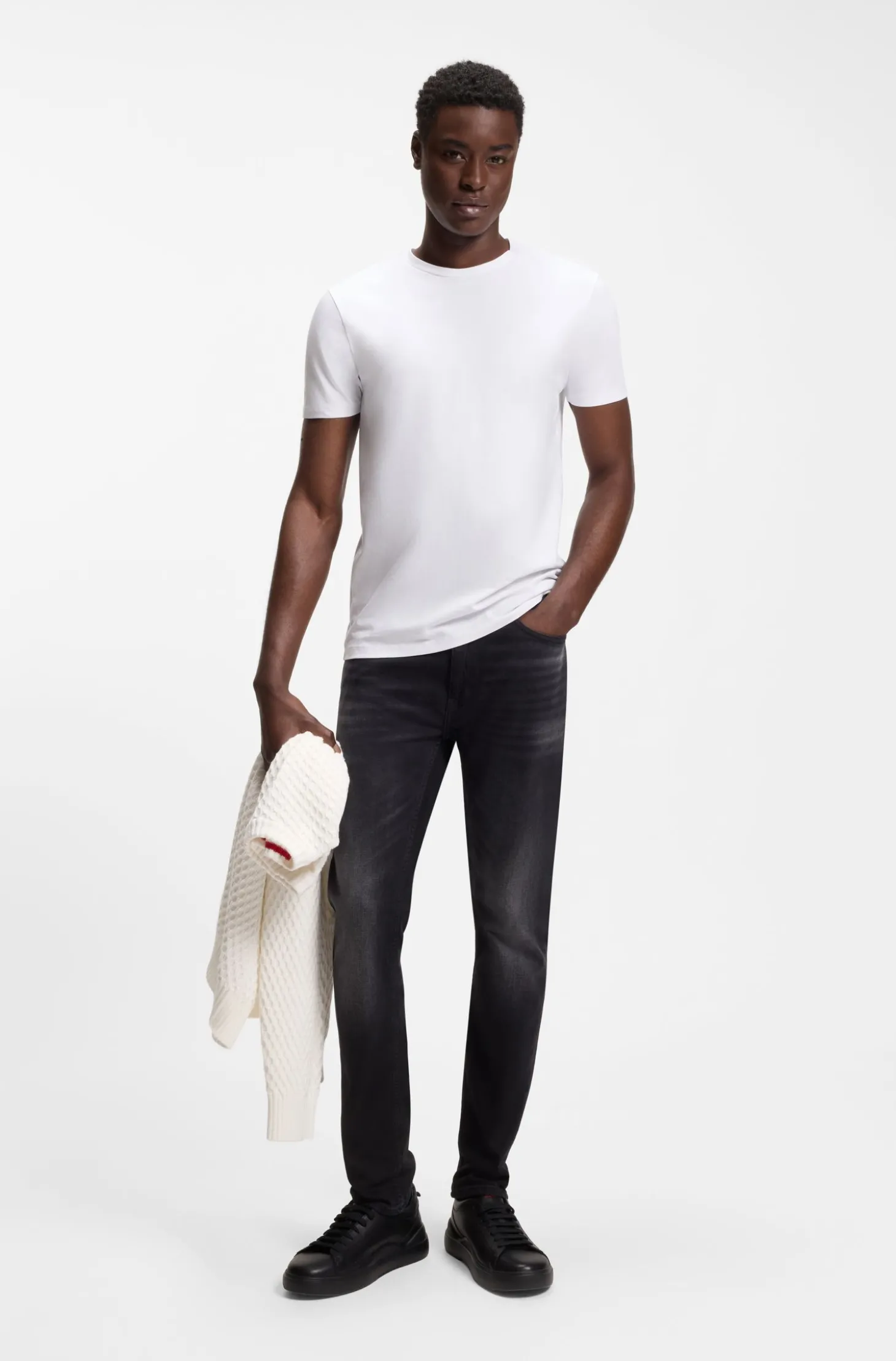 Zweierpack Slim-Fit T-Shirts aus Stretch-Baumwolle