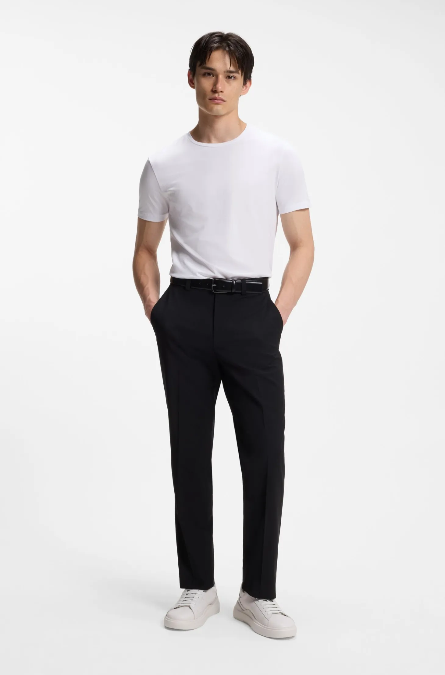 Zweierpack Slim-Fit T-Shirts aus Stretch-Baumwolle