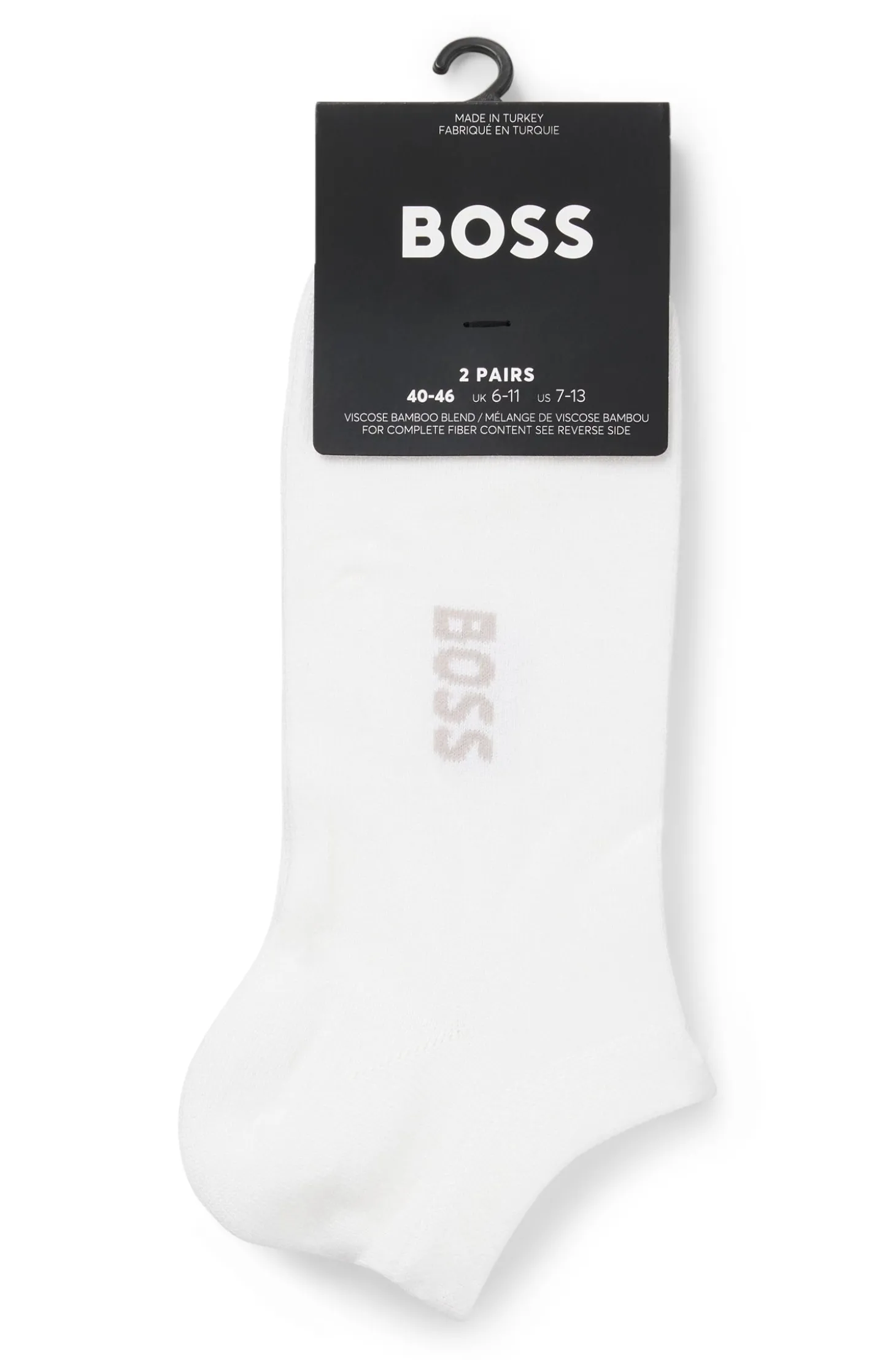 Zweierpack Sneakers-Socken aus Bambusfaser-Mix