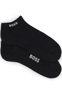 Zweierpack Sneakers-Socken aus Baumwoll-Mix mit Logo