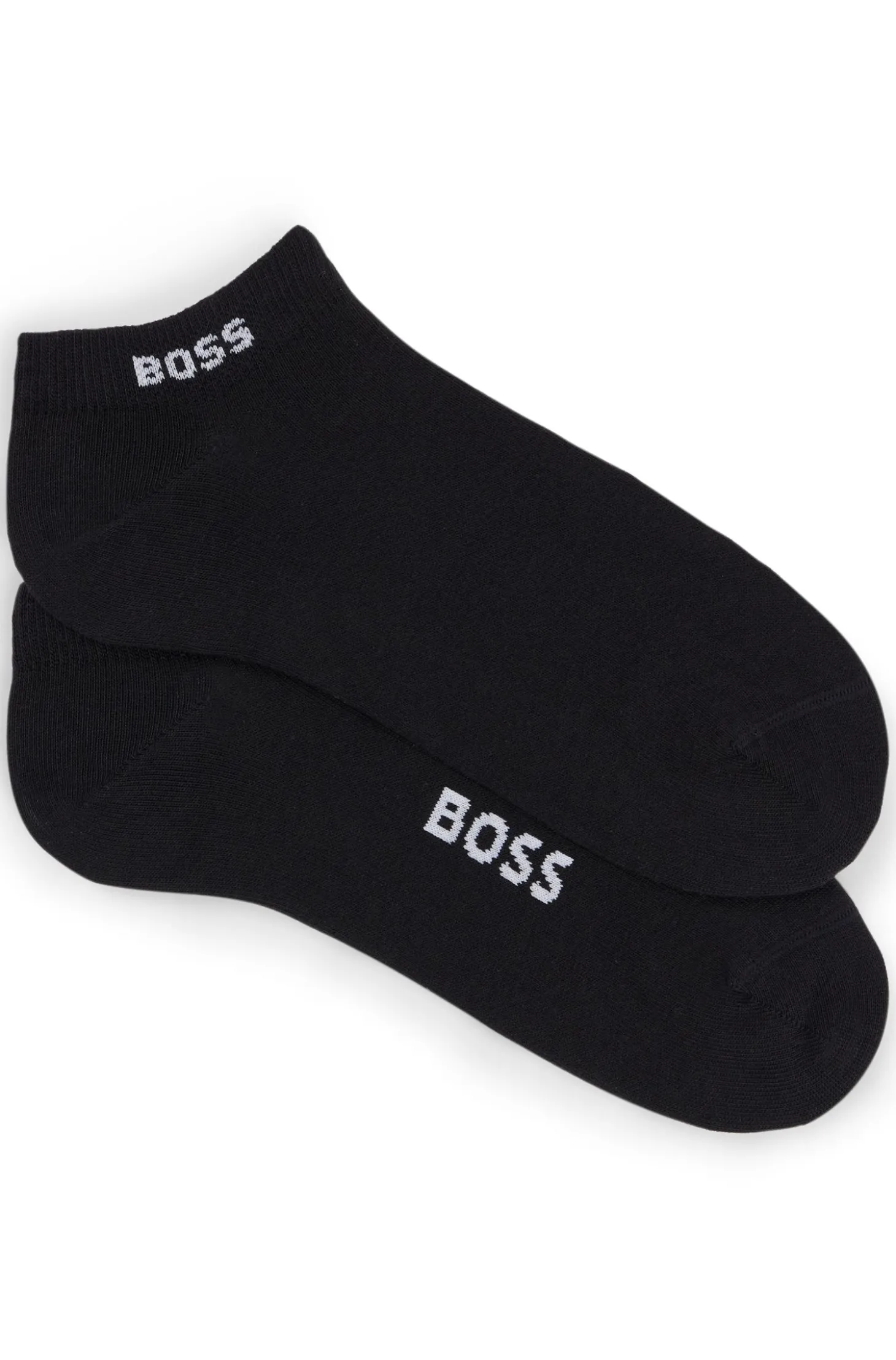 Zweierpack Sneakers-Socken aus Baumwoll-Mix mit Logo