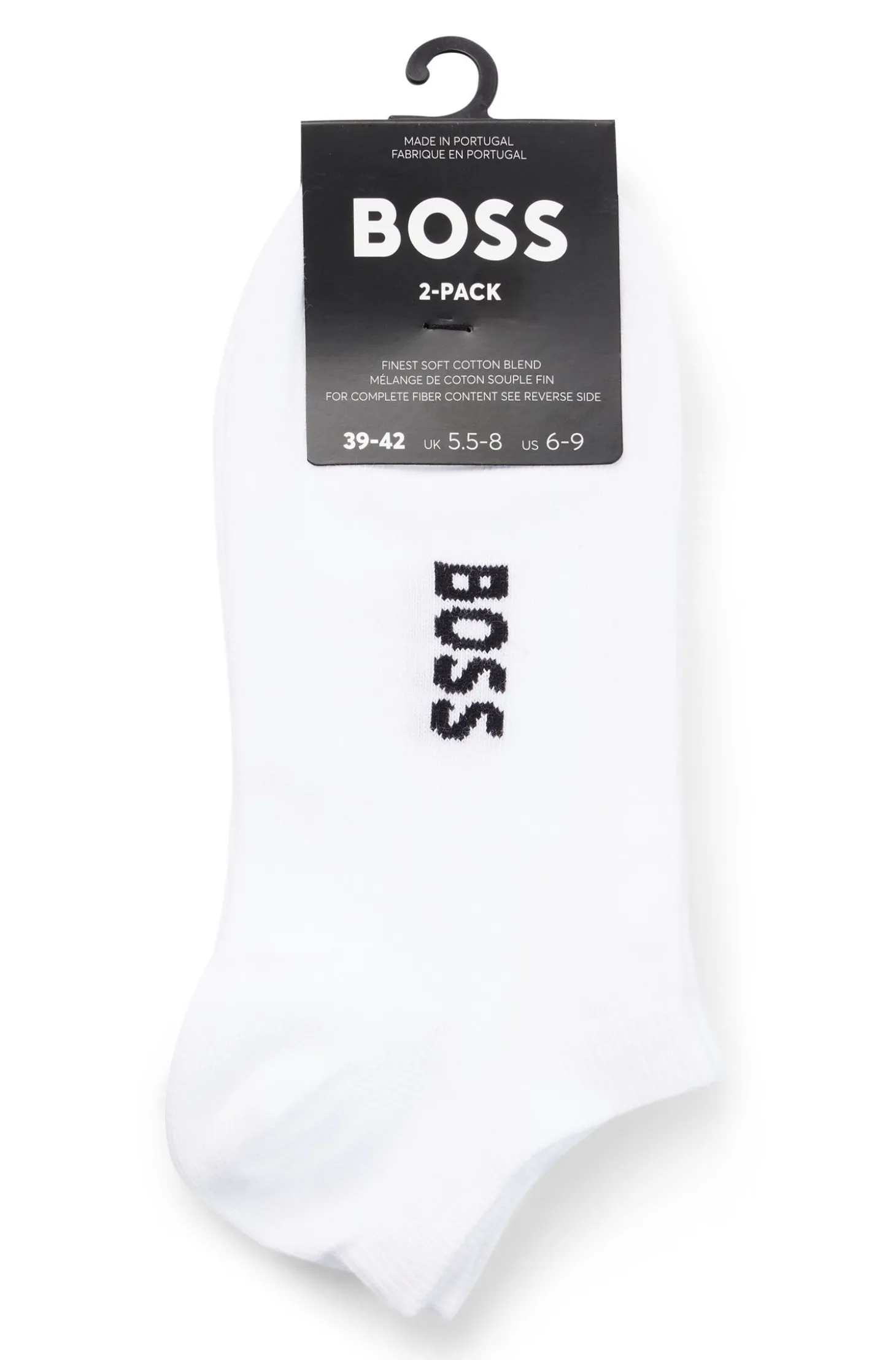Zweierpack Sneakers-Socken aus Baumwoll-Mix mit Logo