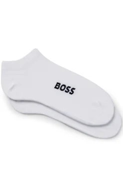 Zweierpack Sneakers-Socken aus Baumwoll-Mix mit Logo