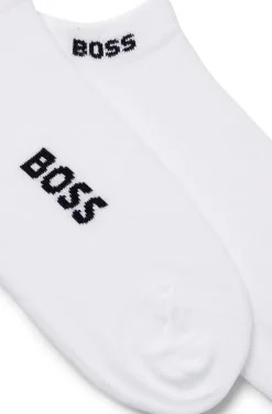 Zweierpack Sneakers-Socken aus Baumwoll-Mix mit Logo
