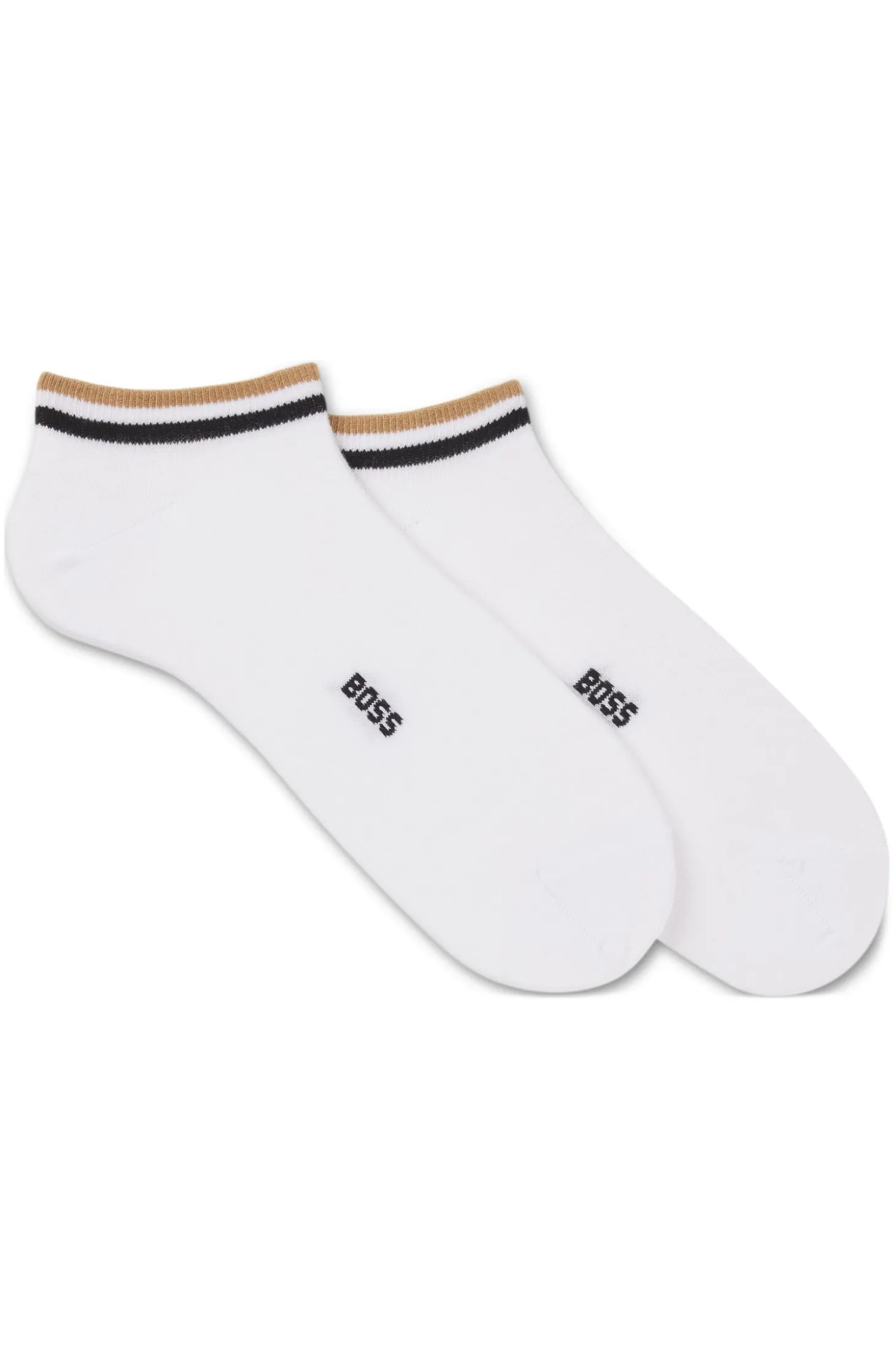 Zweierpack Sneakers-Socken mit Signature-Streifen an den Bündchen